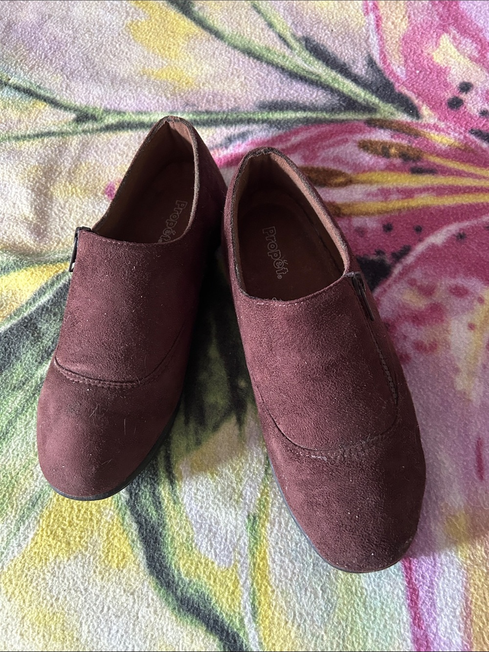 Propet Slip-On Brown Suede Loafers